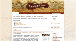 Desktop Screenshot of organicsystems.co.nz